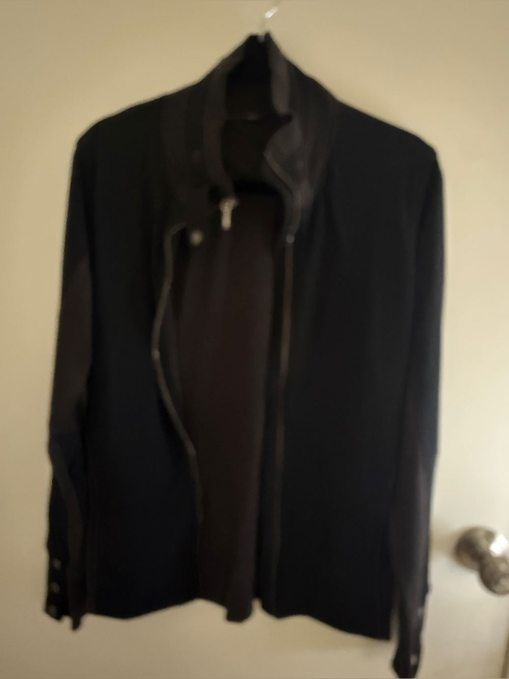 Nau Black Lightweight Zip-Front Shirt Jacket